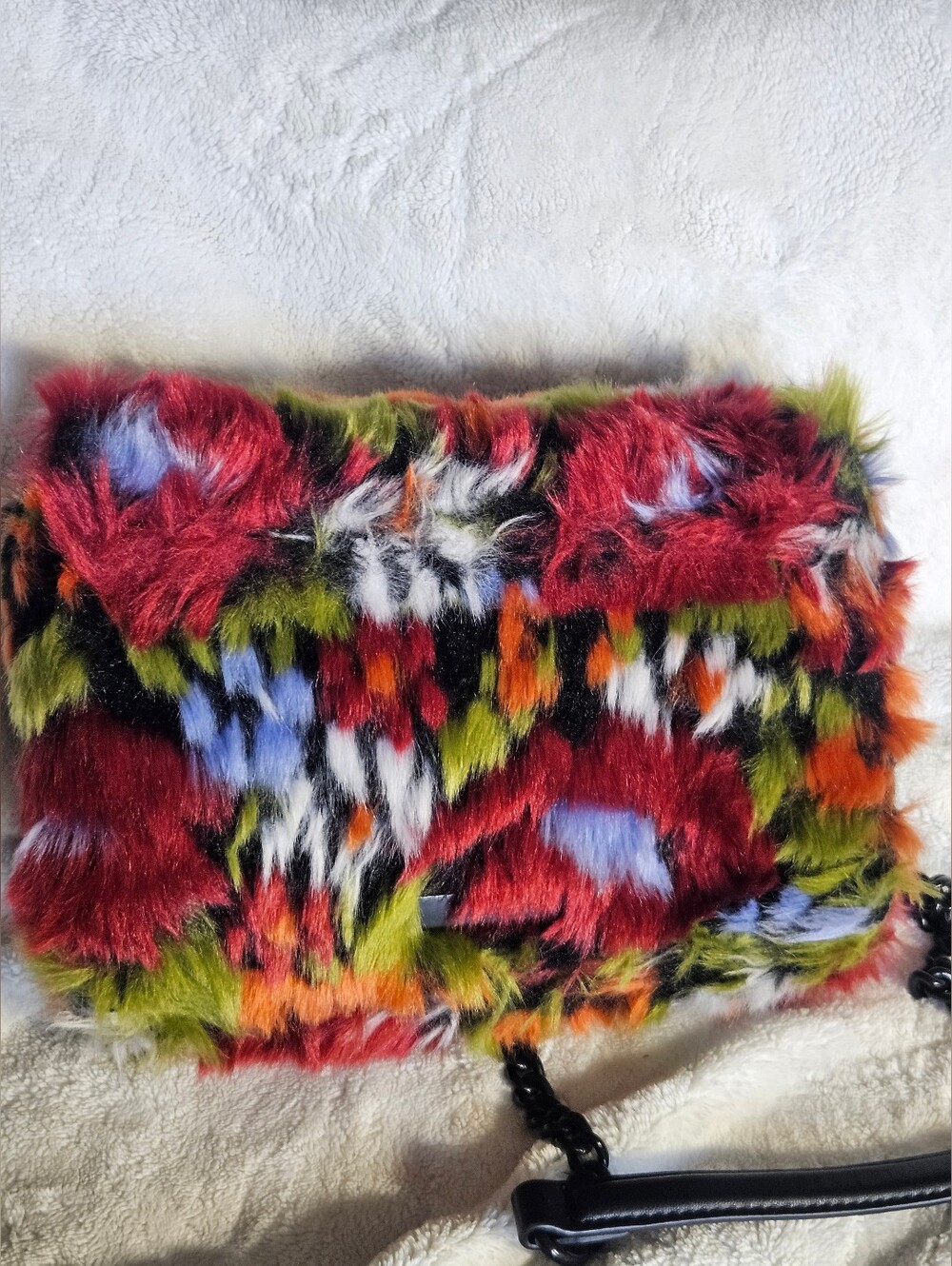 Kurt Geiger Multicolor Faux Fur Bag - Picture 8 of 16
